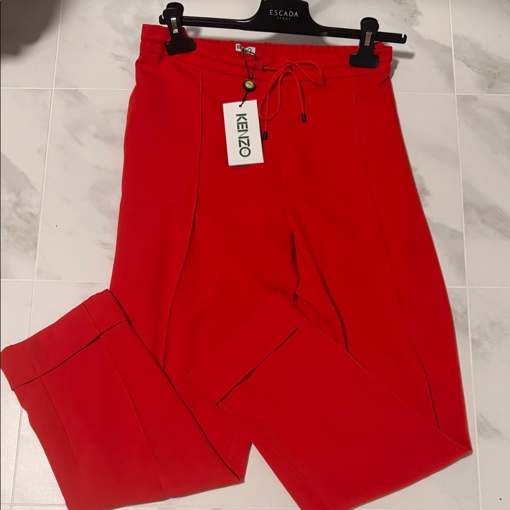 Kenzo Kids Bright Red Casual Trousers - Picture 8 of 10